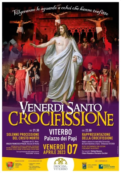 Solenne Processione Del Cristo Morto E Crocifissione A Viterbo